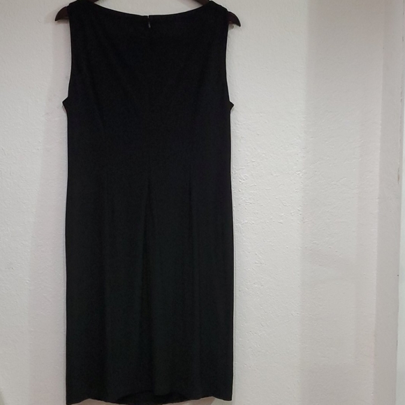 Ann Klein Sleeveless Black Dress Size 14 - Picture 5 of 6